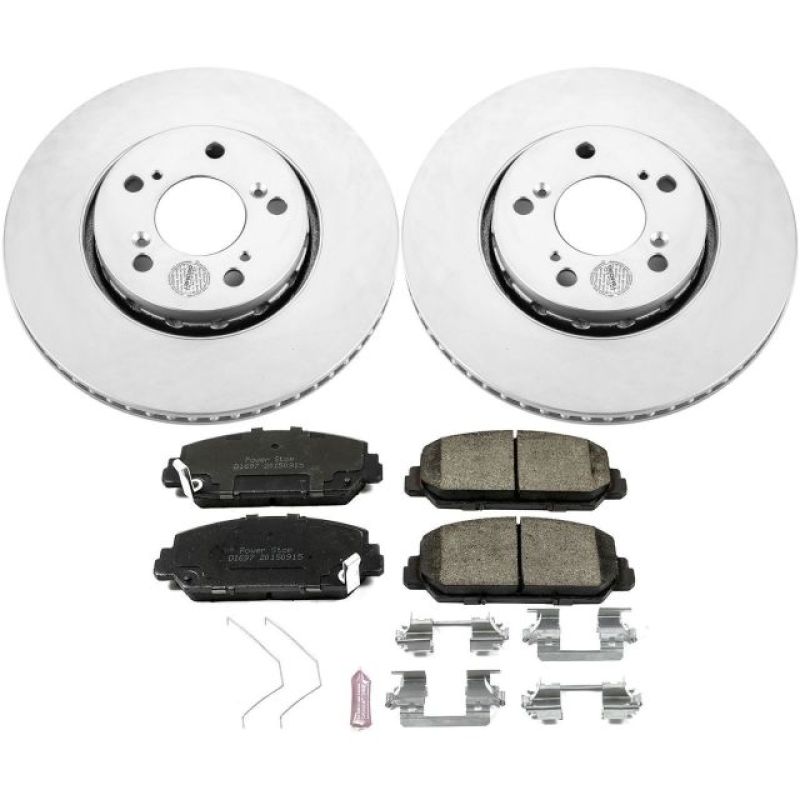 Power Stop 14-19 Acura RLX Front Z17 Evolution Geomet Coated Brake Kit PowerStop