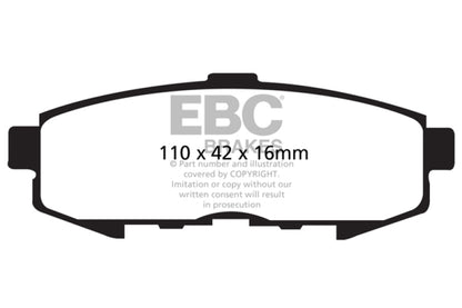 EBC Ultimax2 Rear Brake Pads - UD1073 EBC