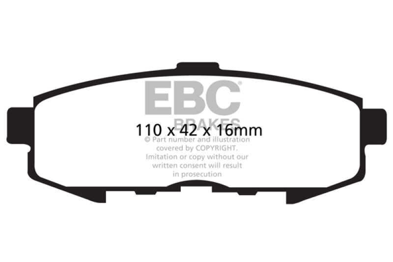 EBC GreenStuff Rear Brake Pads - DP61733 EBC