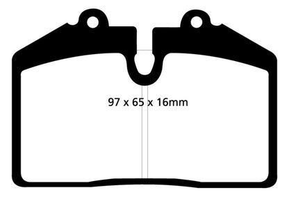 EBC YellowStuff Front Brake Pads - DP41013R EBC