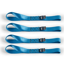 Load image into Gallery viewer, Borne Off-Road Soft Loop Tie-Down Straps (4-Pack) Blue