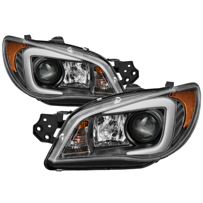 Spyder Subaru WRX 2006-2007 Projector Headlights - Halogen Only - Black PRO-YD-SWRX06-LBDRL-BK SPYDER