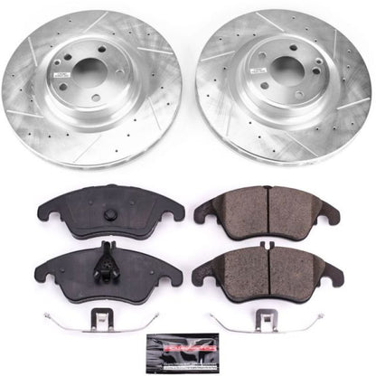 Power Stop 17-18 Mercedes-Benz SLC300 Front Z23 Evolution Sport Brake Kit PowerStop