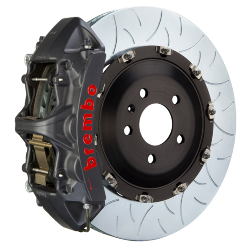 Brembo 09-16 Panamera/S/4S/Turbo Fr GTS BBK 6 Piston Cast 405x34 2pc Rotor Slotted Type3-Black HA