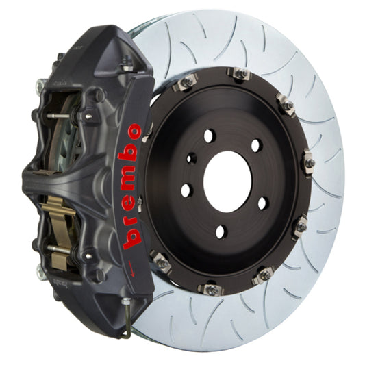 Brembo 15-23 Mustang GT Front GTS BBK 6 Piston Cast 405x34 2pc Rotor Slotted Type3-Black HA Brembo