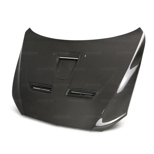 Seibon HD0809MITEVOX-OE Carbon Fiber OEM-Style Hood for 2008–2015 Mitsubishi Lancer EVO X