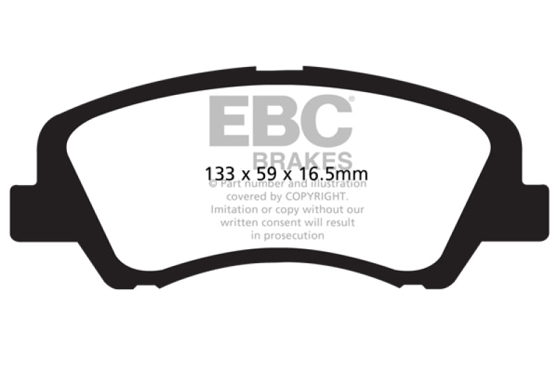 EBC YellowStuff Front Brake Pads - DP41899R EBC