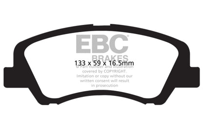 EBC YellowStuff Front Brake Pads - DP41899R EBC