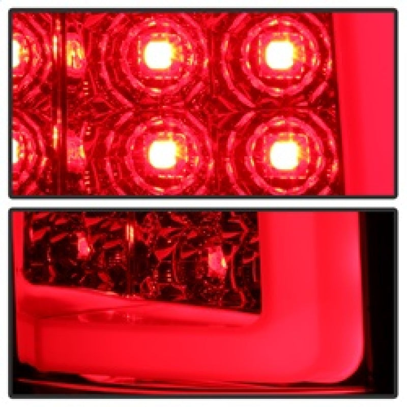 Spyder 07-13 Silverado (Will Not Work w/2010 921 Bulb) V3 Tail Lights Rd/Clr ALT-YD-CS07V3-LBLED-RC SPYDER