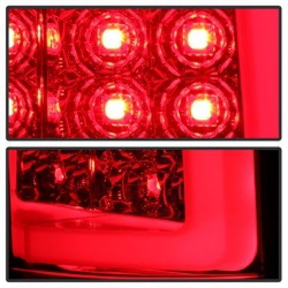 Spyder 07-13 Silverado (Will Not Work w/2010 921 Bulb) V3 Tail Lights Rd/Clr ALT-YD-CS07V3-LBLED-RC SPYDER