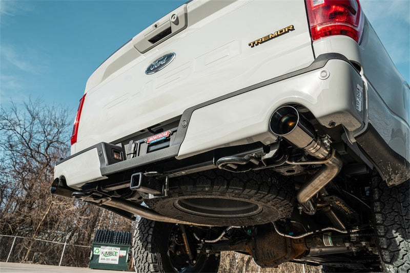 Corsa Xtreme, Sport / 3.0 in Cat-Back 4.0 in Single Tips | 2022-23 Ford F-150 Tremor 5.0L V8 -Black PVD CORSA Performance