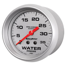 Load image into Gallery viewer, Autometer Ultra-Lite 2 5/8in Mechanical 35 PSI Water Pressure Gauge