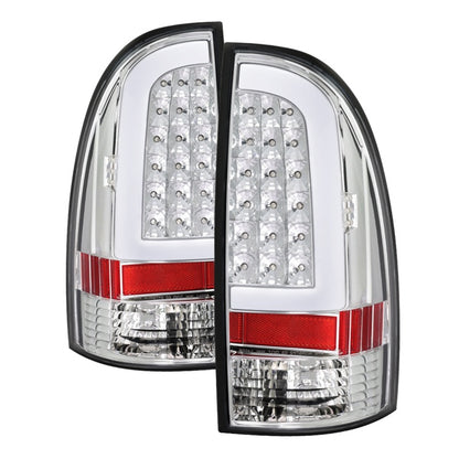 xTune 05-15 Toyota Tacoma (Excl Models w/LED) Light Bar LED Tail Lights -Chrm (ALT-ON-TT05-LBLED-C) SPYDER