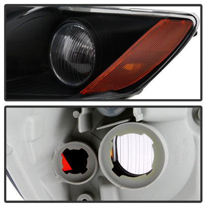 xTune 07-09 Toyota Camry Halogen OEM Headlights - Black (HD-JH-TCAM08-AM-BK) SPYDER