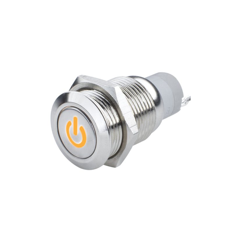 Oracle Power Symbol On/Off Flush Mount LED Switch - Amber