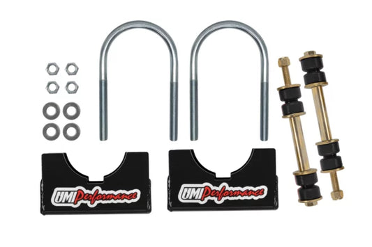 UMI Performance Aftermarket Rear End Sway Bar Installation Kit- 3in Axle Tubes- 2244-300-B