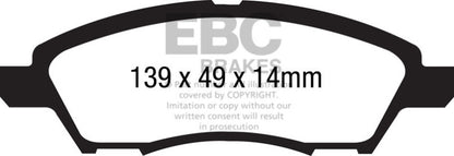 EBC Ultimax2 Front Brake Pads - UD1592 EBC