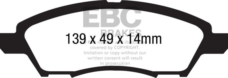 EBC Ultimax2 Front Brake Pads - UD1592