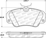 StopTech Premium Ceramic Brake Pads - 308.07200