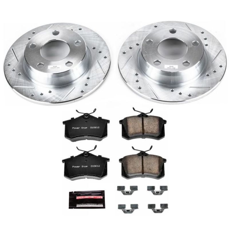 Power Stop 01-05 Audi Allroad Quattro Rear Z23 Evolution Sport Brake Kit PowerStop