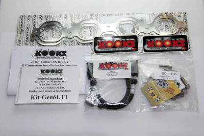 Kooks 2260H430 1-7/8" Long Tube Headers w/ GREEN Catted OEM Connection | 2016–2024 Camaro SS/ZL1