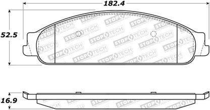 StopTech Premium Ceramic Brake Pads - 308.10700 Stoptech