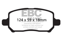 EBC 05-10 Chevrolet Cobalt 2.2 4 Lug Ultimax2 Front Brake Pads