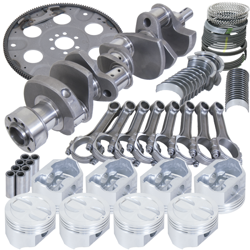 Eagle Chevy 350 1Pc 3.480in Crank 5.700in I-Beam Rods 4.030in Pistons