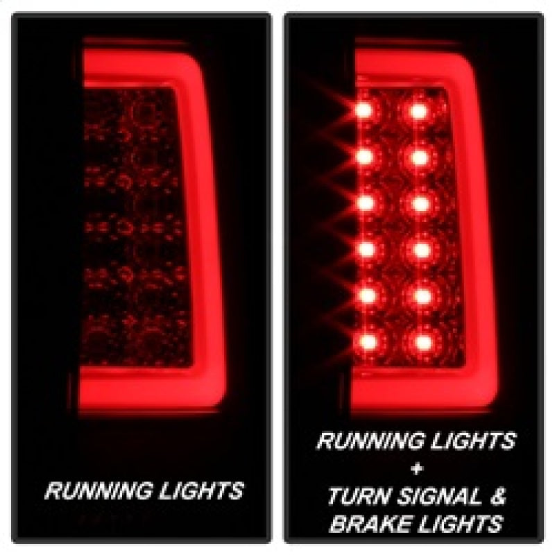 Spyder 07-13 Silverado (Will Not Work w/2010 921 Bulb)V3 Tail Lights Blk Smk ALT-YD-CS07V3-LBLED-BSM SPYDER