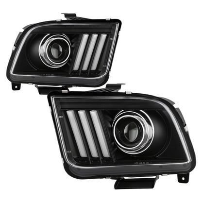 Spyder Ford Mustang 05-08 V2 High-Power LED Headlights - Black PRO-YD-FM05AP-BK SPYDER