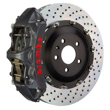 Load image into Gallery viewer, Brembo 15-23 Mustang GT (S550) Front GTS BBK 6 Piston Cast 405x34 2pc Rotor Drilled-Black HA