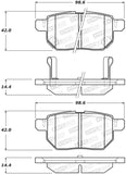 StopTech Premium Ceramic Rear Brake Pads - 308.14230