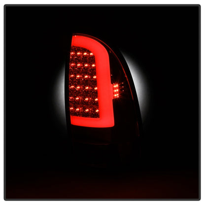xTune 05-15 Toyota Tacoma (Excl Models w/LED) Light Bar LED Tail Lights -Chrm (ALT-ON-TT05-LBLED-C) SPYDER