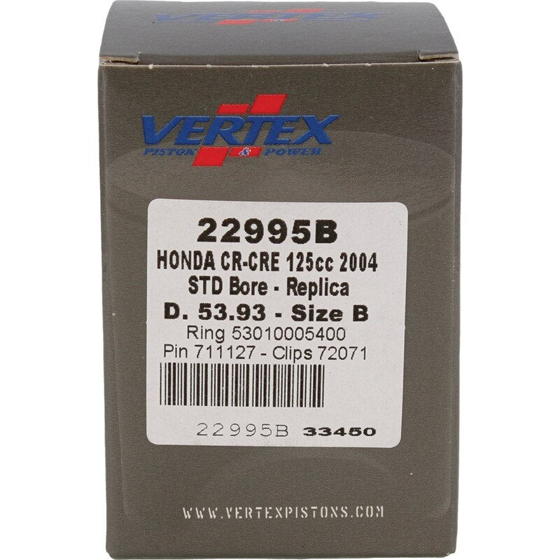 Vertex Piston 2004 Honda CR 125 R 125cc Cast Replica Piston Kit