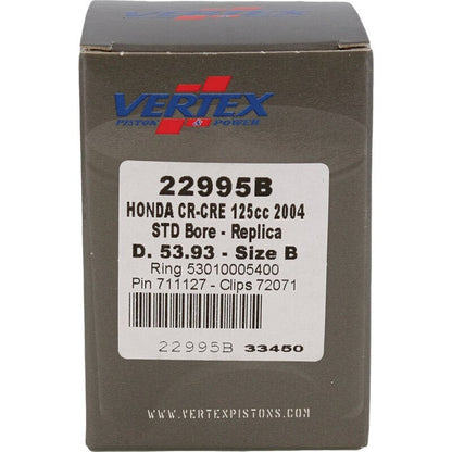 Vertex Piston 2004 Honda CR 125 R 125cc Cast Replica Piston Kit
