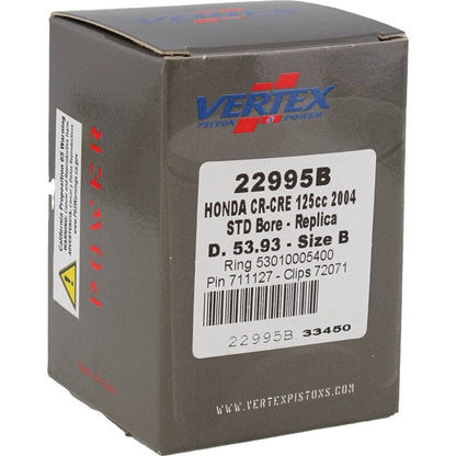 Vertex Piston 2004 Honda CR 125 R 125cc Cast Replica Piston Kit