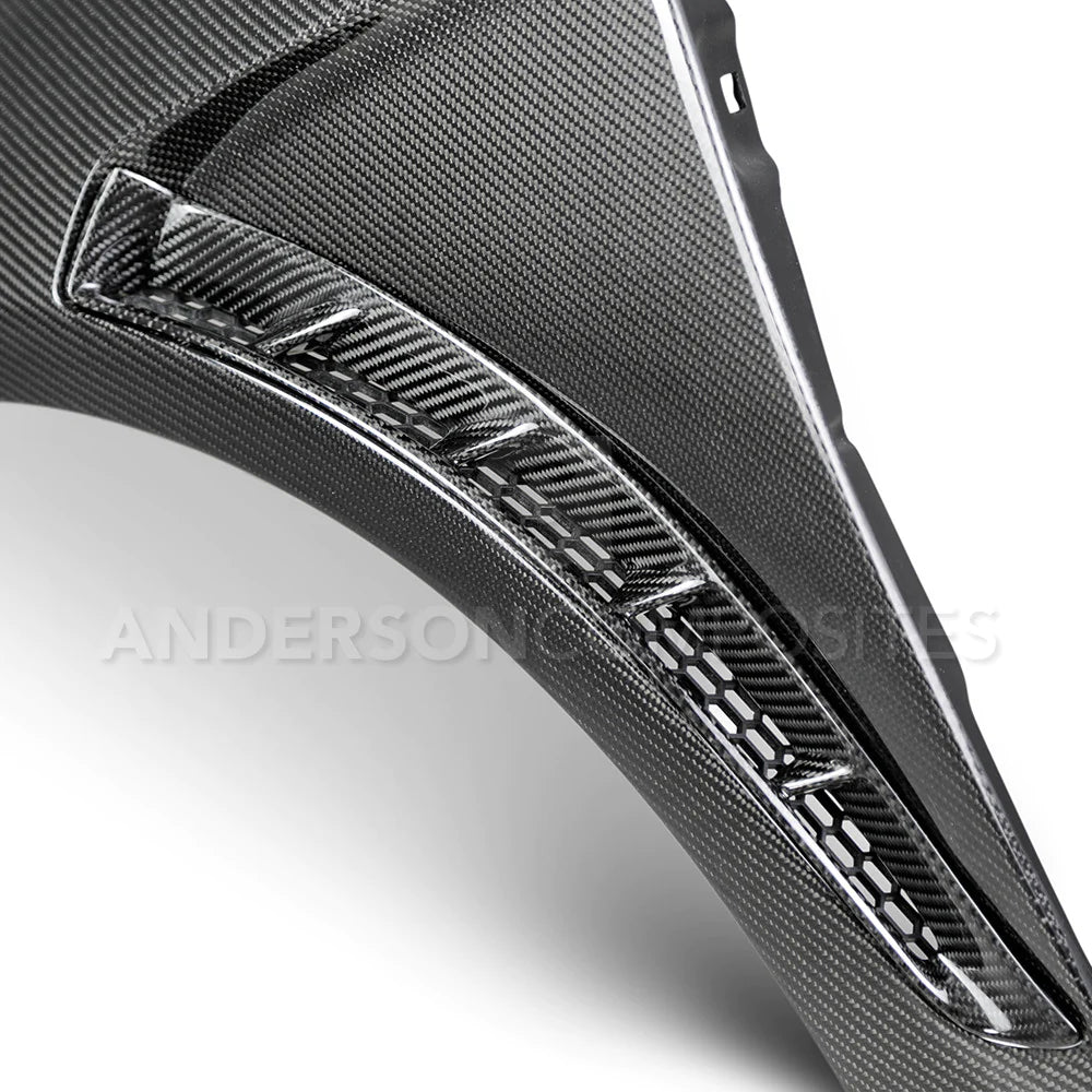 Anderson Composites 16-18 Ford Focus RS Carbon Fiber Fenders AC-FF16FDFO-GR