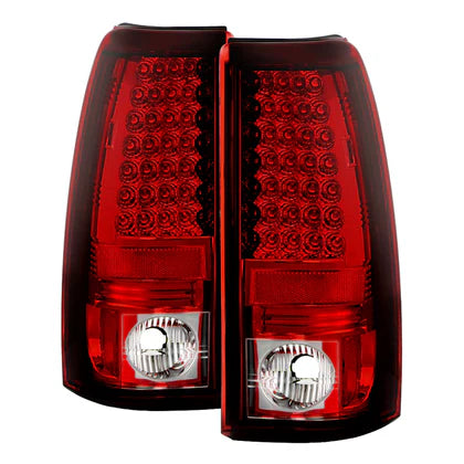 Spyder Chevy Silverado 1500 03-06 (Not Fit Stepside)LED Tail Lights Red Clear ALT-YD-CS03-LED-RC