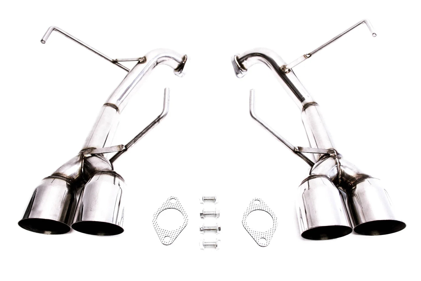 PLM Subaru WRX & STi Sedans 2011-14 Axle-Back Exhaust Muffler Deletes (Polished) - PLM-SUB-TKP-DUAL-2011-PO