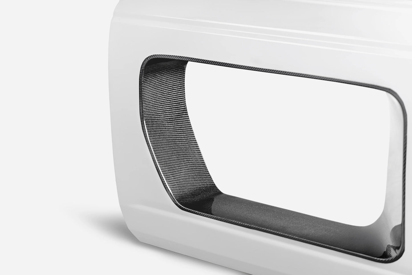 Anderson Composites 21-24 Ford Bronco Fiberglass Front Doors W/Carbon Fiber Inserts (Pair) - AC-DD21FDBR4D-HA-F-PC
