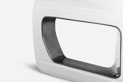 Anderson Composites 21-24 Ford Bronco Fiberglass Front Doors W/Carbon Fiber Inserts (Pair) - AC-DD21FDBR4D-HA-F-PC