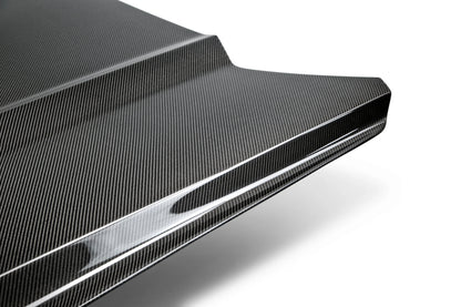 Anderson Composites 15-17 Mustang EcoBoost Double Sided Carbon Fiber OE Hood - AC-HD15FDMUEB-OE-DS