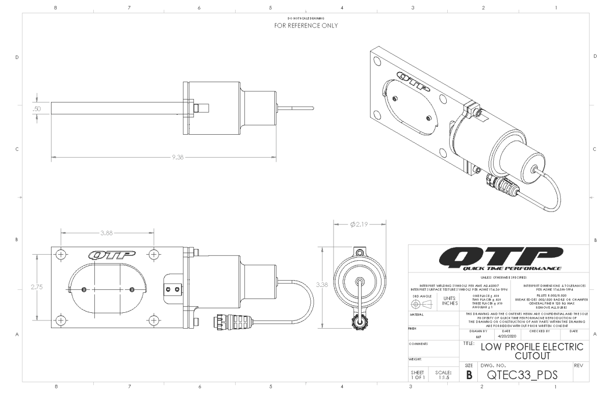 QTP Dual Low Profile Oval QTP Electric Cutouts (Pair) - QTEC66 QTP