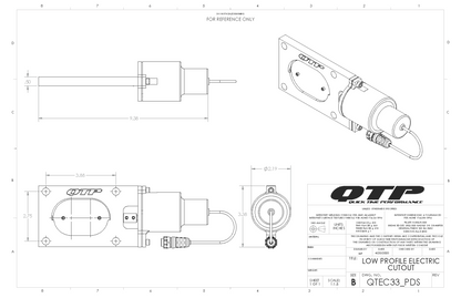 QTP Dual Low Profile Oval QTP Electric Cutouts (Pair) - QTEC66 QTP