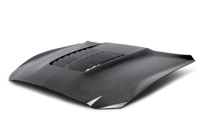 Anderson Composites 15-20 Mustang Shelby GT350 GT5 Double Vented Carbon Fiber Hood- AC-HD15FDMU350-GT5-DS