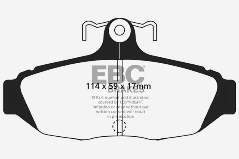EBC YellowStuff Rear Brake Pads - DP41172R EBC