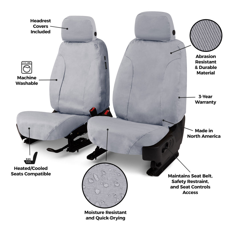 Covercraft 24-25 Toyota Tacoma SeatSaver Custom Seat Cover - Polycotton Charcoal
