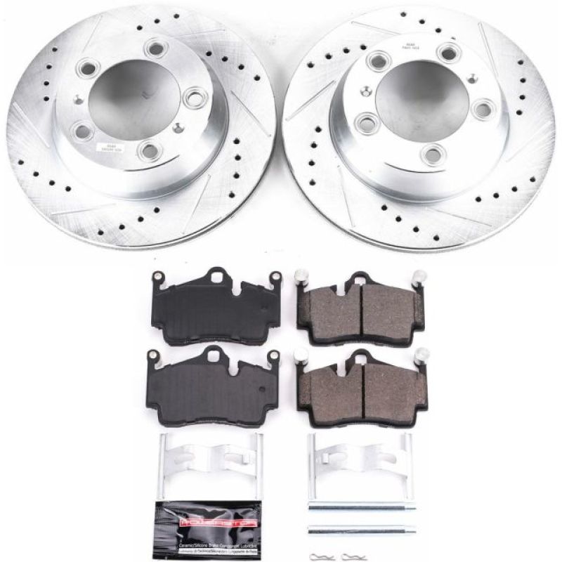 Power Stop 05-12 Porsche Boxster Rear Z23 Evolution Sport Brake Kit PowerStop