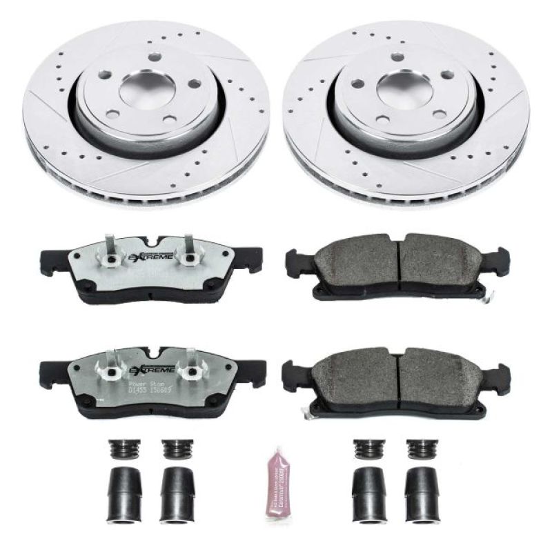 Power Stop 11-19 Dodge Durango Front Z26 Street Warrior Brake Kit PowerStop