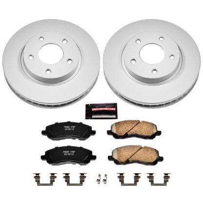 Power Stop 07-12 Dodge Caliber Front Z17 Evolution Geomet Coated Brake Kit PowerStop